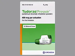 Tudorza Pressair 400 mcg/actuation breath activated