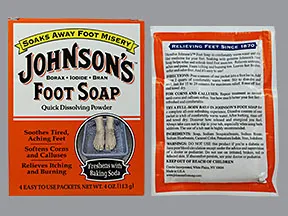 Johnson's Foot topical powder in packet