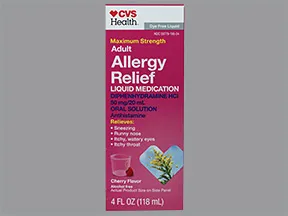 Allergy Relief (diphenhydramine) 12.5 mg/5 mL oral liquid