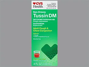 Tussin DM 10 mg-100 mg/5 mL oral liquid