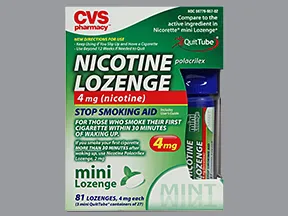 nicotine (polacrilex) 4 mg buccal mini lozenge