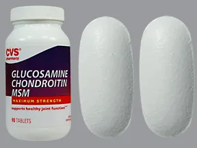 glucosamine sulfate 2KCl 500 mg-msm 166.6 mg-chondroitin 400 mg tablet