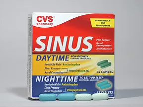 Sinus Daytime-Nightime 5-325 mg(dy)/6.25-5-325mg(nt) tablets