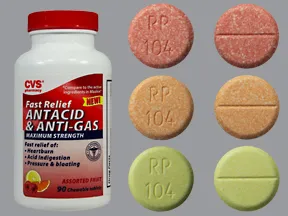 Antacid Anti-Gas (calcium carb-simeth) 1,000 mg-60 mg chewable tablet