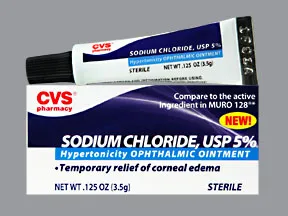 sodium chloride 5 % eye ointment