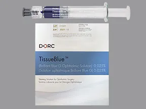 TissueBlue 0.025 % intraocular syringe