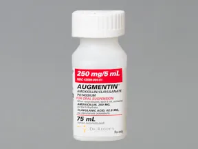 Augmentin 250 mg-62.5 mg/5 mL oral suspension