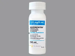 Augmentin 125 mg-31.25 mg/5 mL oral suspension