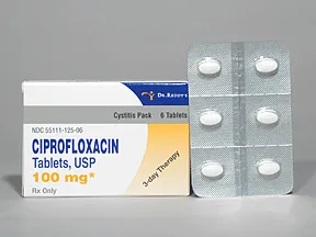 ciprofloxacin 100 mg tablet