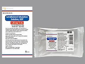 levalbuterol 1.25 mg/3 mL solution for nebulization