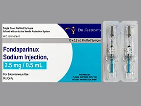 fondaparinux 2.5 mg/0.5 mL subcutaneous solution syringe