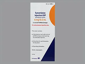 sumatriptan 6 mg/0.5 mL subcutaneous pen injector