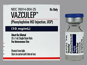 Vazculep 10 mg/mL injection solution