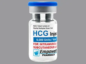 chorionic gonadotropin, human 6,000 unit solution for injection