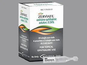 Zerviate 0.24 % eye drops in a dropperette