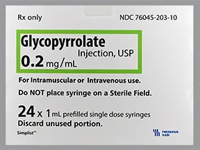 glycopyrrolate (PF) in sterile water 0.2 mg/mL injection syringe