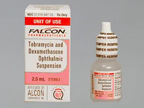 tobramycin 0.3 %-dexamethasone 0.1 % eye drops,suspension