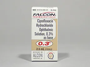 ciprofloxacin 0.3 % eye drops