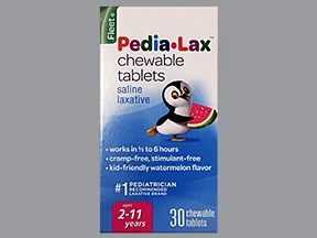 Pedia-Lax (mag hydroxide) 400 mg (170 mg magnesium) chewable tablet