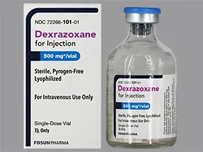 dexrazoxane HCl 500 mg intravenous solution