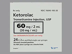 ketorolac 60 mg/2 mL intramuscular syringe