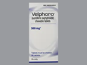 Velphoro 500 mg chewable tablet