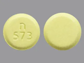 This medicine is a light yellow, round, tablet imprinted with 
