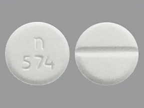 This medicine is a white, round, scored, tablet imprinted with 