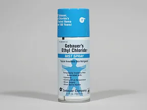 ethyl chloride 100 % topical spray