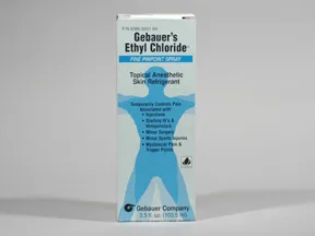 ethyl chloride 100 % topical spray
