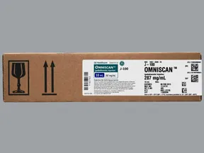Omniscan 5 mmol/10 mL (287 mg/mL) intravenous solution