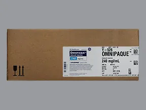 Omnipaque 240 mg iodine/mL intravenous solution