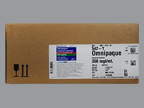 Omnipaque 350 mg iodine/mL intravenous solution