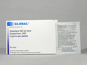 colestipol 5 gram oral packet