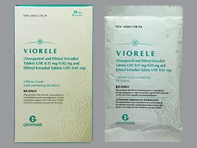 Viorele (28) 0.15 mg-0.02 mg (21)/0.01 mg (5) tablet