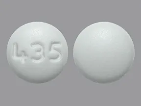 This medicine is a white, round, enteric-coated, tablet imprinted with 