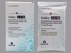 Hailey 1.5 mg-30 mcg tablet