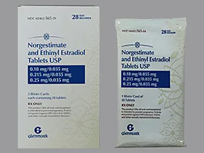 norgestimate-ethinyl estradiol 0.18 mg/0.215mg/0.25mg-35 mcg(28)tablet