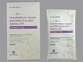 norethindrone acetate 0.5 mg-ethinyl estradiol 2.5 mcg tablet