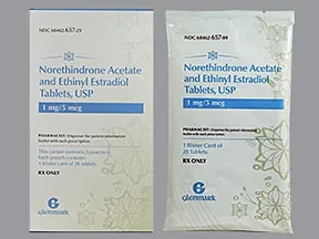 norethindrone acetate 1 mg-ethinyl estradiol 5 mcg tablet