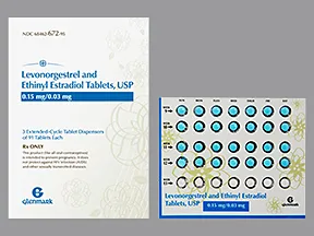 levonorgestrel 0.15 mg-ethinyl estradiol 30 mcg tablets,3 mos pack(91)