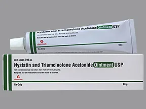 nystatin-triamcinolone 100,000 unit/gram-0.1 % topical ointment