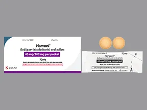 Harvoni 45 mg-200 mg oral pellets in packet