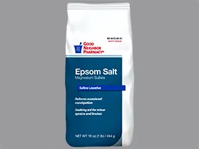Epsom Salt (laxative) 495 mg/5 gram oral granules