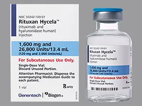 Rituxan Hycela 1,600 mg/13.4 mL (120 mg/mL) subcutaneous solution