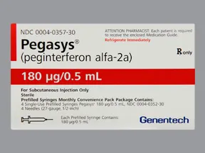 Pegasys 180 mcg/0.5 mL subcutaneous syringe