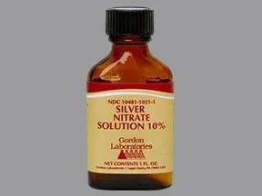 silver nitrate 10 % topical solution