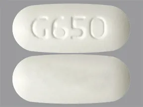 This medicine is a white, oblong, tablet imprinted with 