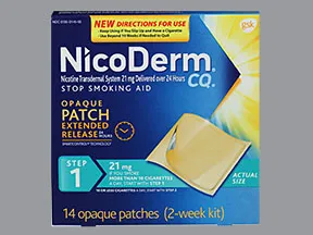Nicoderm CQ 21 mg/24 hr daily transdermal patch