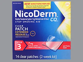 Nicoderm CQ 7 mg/24 hr daily transdermal patch